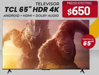 Novicompu TELEVISOR TCL 65" HDR 4K oferta