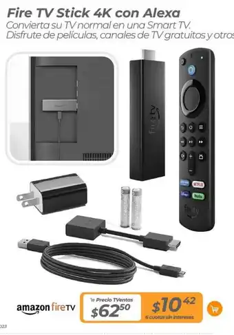 TVentas Fire TV Stick 4K con Alexa oferta