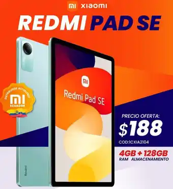 Novicompu REDMI PAD SE 4GB + 128GB oferta