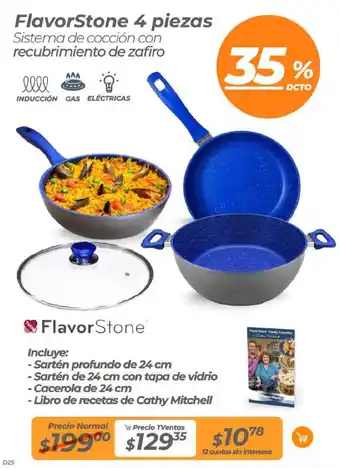 TVentas FlavorStone 4 piezas oferta