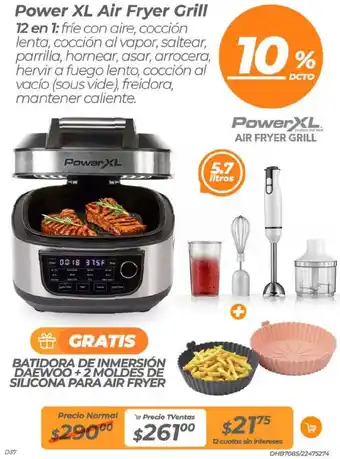 TVentas Power XL Air Fryer Grill 12 en 1 oferta