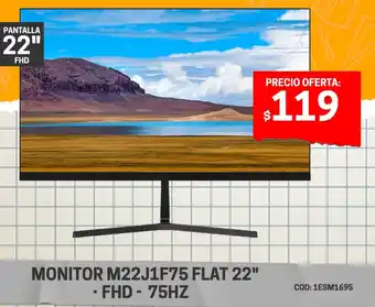 Novicompu MONITOR M22J1F75 FLAT 22" FHD-75HZ oferta