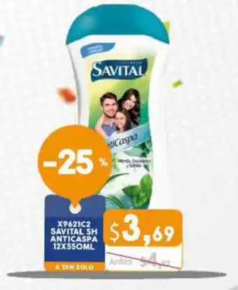 Coral Hipermercados Savital SH Anticaspa 12x550ml oferta