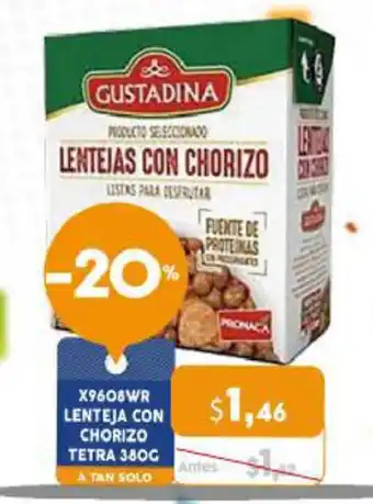 Coral Hipermercados Lenteja con Chorizo Tetra 380g oferta
