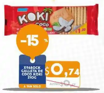 Coral Hipermercados Galleta de Coco Koki 210g oferta