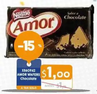 Coral Hipermercados Amor Wafers Chocolate oferta