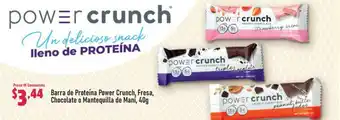 Mi Comisariato Barra de Proteína Power Crunch, Fresa, Chocolate o Mantequilla de Maní, 40g oferta