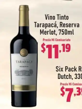 Mi Comisariato Vino Tinto Tarapacá, Reserva Merlot, 750ml oferta
