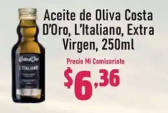 Mi Comisariato Aceite de Oliva Costa D'Oro, L'Italiano, Extra Virgen, 250ml oferta