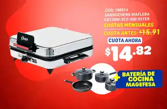 Artefacta SANDUCHERA WAFLERA CG120W-012-000 OSTER oferta