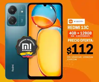 Novicompu XIAOMI REDMI 13C 4GB + 128GB oferta