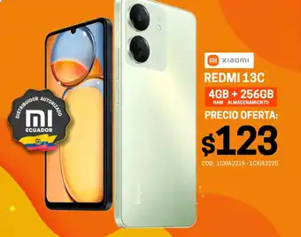 Novicompu XIAOMI REDMI 13C 4GB + 256GB oferta