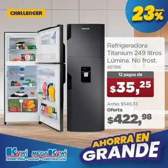 Kywi Refrigeradora Titanium 249 litros Lúmina No frost oferta