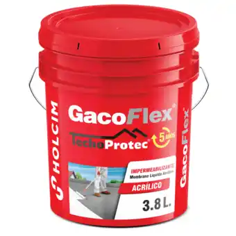 Tia IMPERMEABILIZANTE BLANCO HOLCIM GACOFLEX TECHOPROTEC 5Y 3.8 oferta