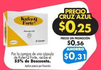 Farmacias Cruz Azul Kufer-Q Forte oferta