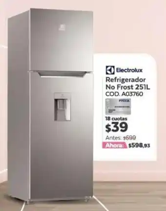 Pycca Electrolux Refrigerador No Frost 251L oferta