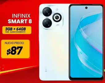 Novicompu INFINIX SMART 8 3GB + 64GB oferta