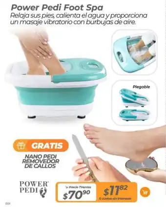 TVentas Power Pedi Foot Spa oferta