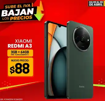 Novicompu XIAOMI REDMI A3 3GB + 64GB oferta