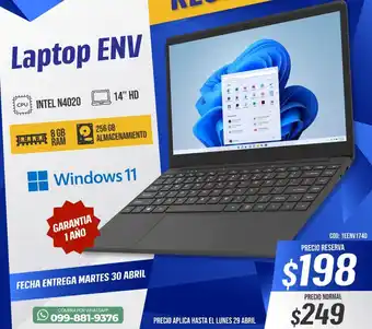 Novicompu Laptop ENV 14" Windows 11 oferta