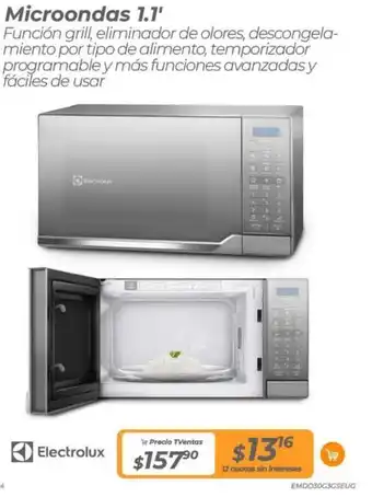 TVentas Electrolux Microondas 1.1' oferta