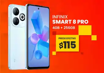 Novicompu INFINIX SMART 8 PRO 4GB + 256GB oferta