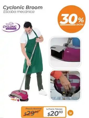TVentas Cyclonic Broom Escoba mecánica oferta