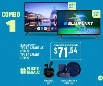 Orve Hogar BLAUPUNKT TV LED SMART 4K 55TBKHD oferta
