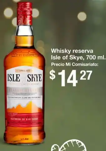 Mi Comisariato Whisky reserva Isle of Skye, 700ml oferta