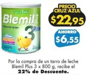 Farmacias Cruz Azul Blemil Plus 3 x 800g oferta