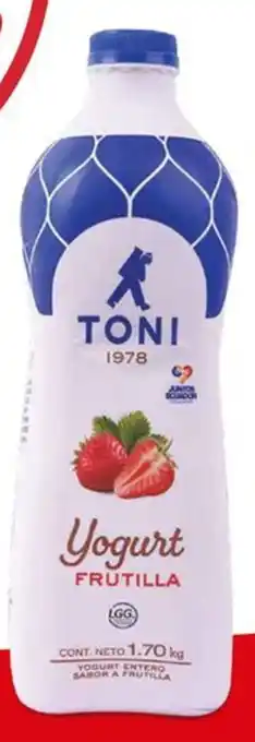 Mi Comisariato Yogurt Toni, frutilla, 1700 ml. oferta