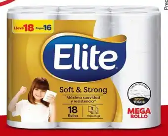 Mi Comisariato Papel higiénico Elite mega rollo 18 unidades oferta