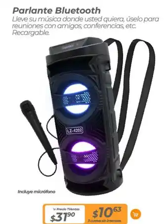 TVentas Parlante Bluetooth oferta