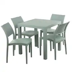 Tia MESA RATAN C/4 SILLAS PLAPASA VERONA AZUL VERDOSO oferta
