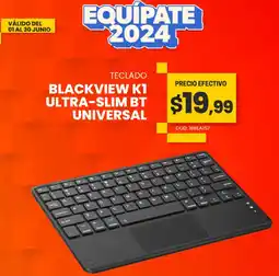 Novicompu TECLADO BLACKVIEW K1 ULTRA-SLIM BT UNIVERSAL oferta