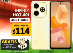 Novicompu INFINIX HOT 401 4GB+128GB oferta