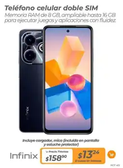 TVentas Infinix Teléfono celular doble SIM oferta