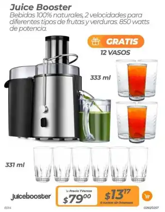 TVentas Juice Booster oferta