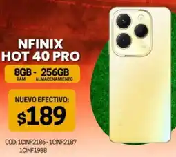 Novicompu NFINIX HOT 40 PRO 8GB-256GB oferta