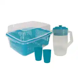 Tia ESCURRIDOR PLASTICO P/PLATOS C/ACCESORIOS PLAPASA TURQUESA oferta