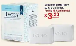 Mi Comisariato Jabón en Barra Ivory, 90g 3 unidades oferta
