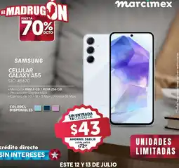 Marcimex SAMSUNG CELULAR GALAXY A55 oferta