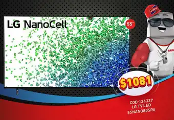 Artefacta LG NanoCell LED 55NANO80SPA oferta