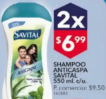 Tia Shampoo Anticaspa Savital 2x550ml oferta