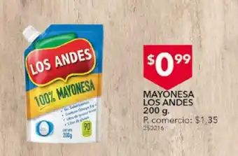Tia Mayonesa Los Andes 200g oferta