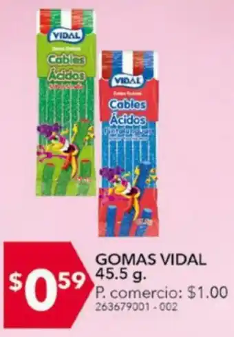 Tia Gomas Vidal 45.5g oferta