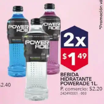 Tia Bebida Hidratante Powerade 2x1L oferta