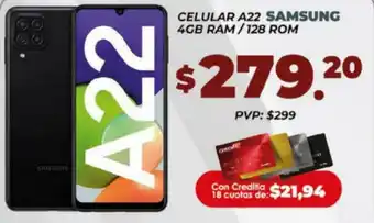 Tia Samsung A22 Celular 4GB/128GB oferta