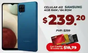 Tia Samsung A12 Celular 4GB/64GB oferta