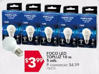 Tia Foco Led Topluz 10W 5 uds oferta